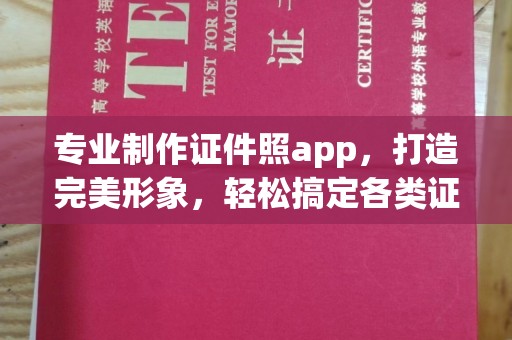 沣西专业制作证件照app，打造完美形象，轻松搞定各类证件照