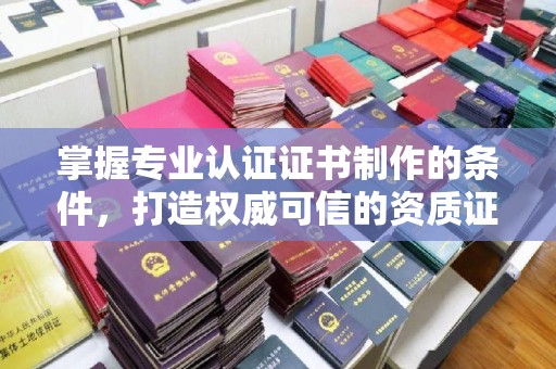 沣西掌握专业认证证书制作的条件，打造权威可信的资质证明