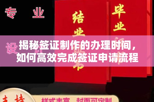 沣西揭秘签证制作的办理时间，如何高效完成签证申请流程