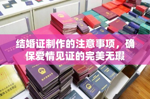 沣西结婚证制作的注意事项，确保爱情见证的完美无瑕