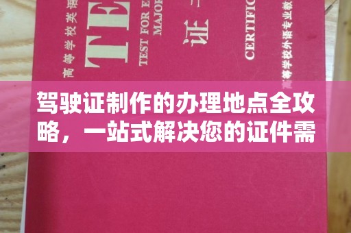沣西驾驶证制作的办理地点全攻略，一站式解决您的证件需求