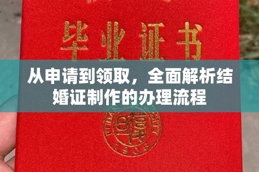 沣西从申请到领取，全面解析结婚证制作的办理流程