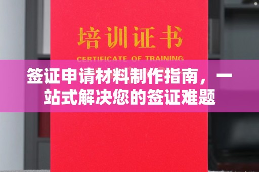 沣西签证申请材料制作指南，一站式解决您的签证难题
