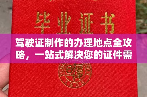 沣西驾驶证制作的办理地点全攻略，一站式解决您的证件需求