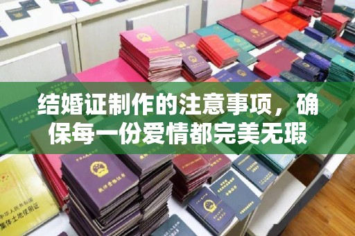 沣西结婚证制作的注意事项，确保每一份爱情都完美无瑕